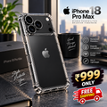 iPhone 18 Pro Crystal Clear Case – Anti-Shock Protective Back Cover