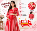 Women’s Maternity Maxi Dress – Soft & Comfortable Feeding Gown with Zipper
